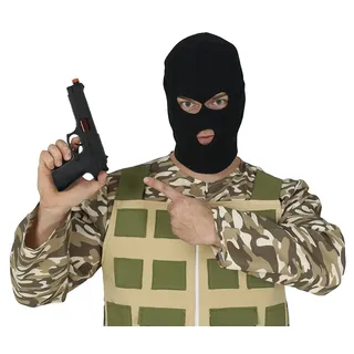 FIESTAS GUIRCA | Schwarze Spielzeugpistole (23 cm) - Zubehör für Polizei-, Militär- oder Räuberkostüm - Ideal für Halloween, Karneval und Kostümpartys - Für Kinder und Erwachsene - Schwarz