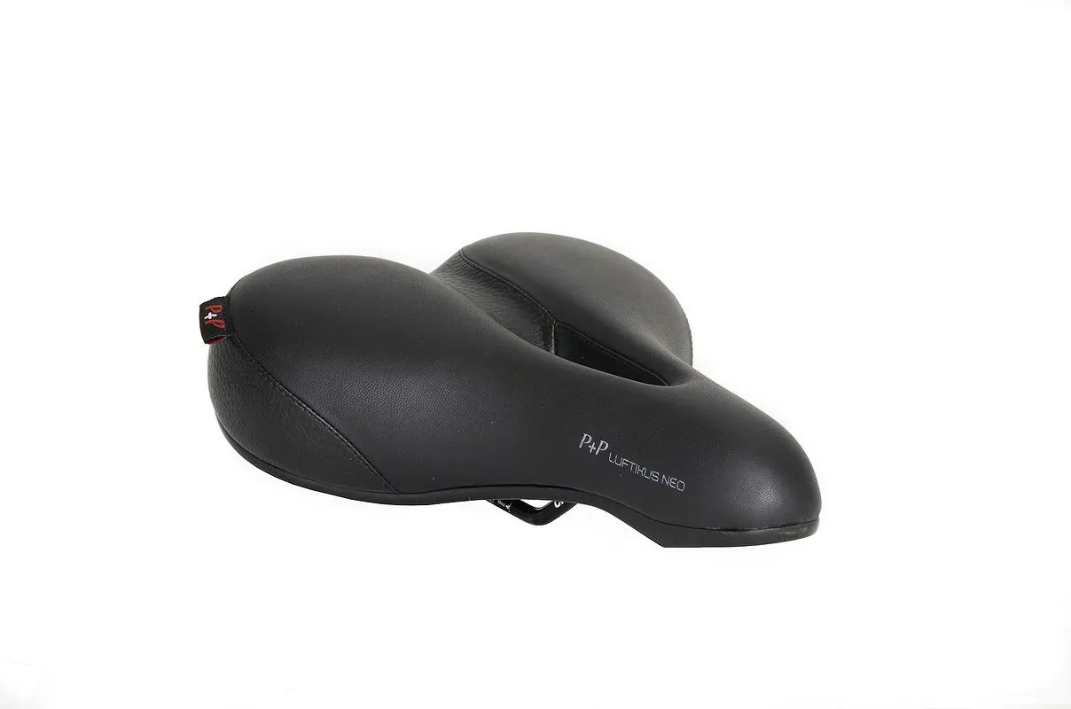 P&P City Sattel Luftikus Neo Relaxed schwarz L270 x  B215 mm / 724 g Unisex