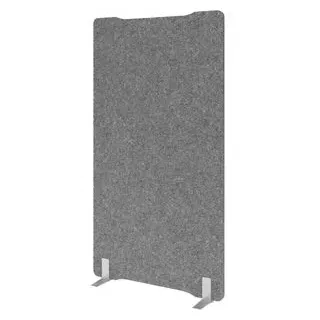 Hammerbacher Akustik-Trennwand, grau 100,0 x 180,0 cm, 1 St.