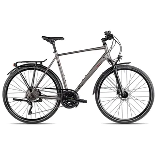 2R Manufaktur Trekkingrad TLX30, 30 Gang Shimano RD-XT T8000-10 Schaltwerk, Kettenschaltung, Herren Trekkingrad 28 Zoll braun/beige braun 60 cm