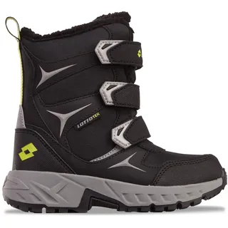lotto Pinecreek Tex K Unisex Kids Halblange Stiefel BLACK/SILVER 28