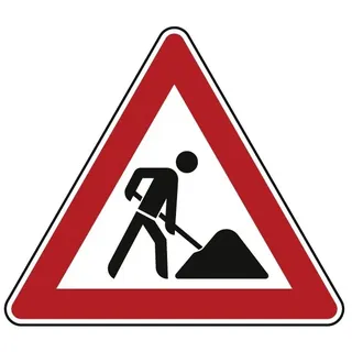 Verkehrszeichen Arbeitsstelle / Baustelle