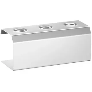 HENDI Eiswaffelständer, für 3 Waffeln, Eistütenhalter, Waffelhalter, Eisständer, Eishalter, 200x95x(H)85mm, Edelstahl