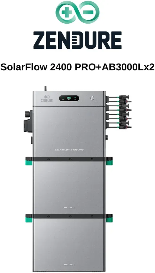 Zendure SolarFlow 2400 Pro und AB3000L Erweiterungsakku - Zendure 2400Pro+2xAB3000L