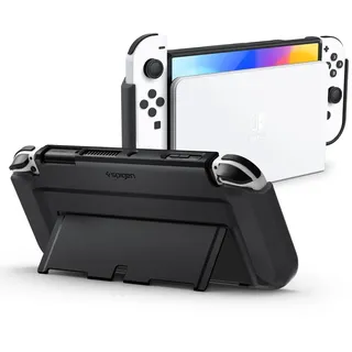 SPIGEN Thin Fit Hülle Kompatibel mit Nintendo Switch OLED 2021 - Schwarz