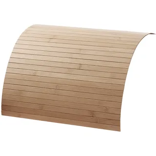 DE-COmmerce® Couchablage aus Bambus Taupe 40 x 60 cm, Sofatablett, Couchtablett, Armlehne, Getränkehalter, Flexablage