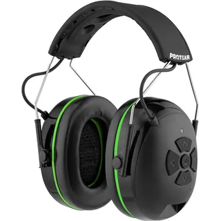 PROTEAR Gehörschutz mit Bluetooth 5.4,High-Fidelity-Lautsprecher,120 Std. + Spielzeit,Idealer Sicherheits-Ohrenschützer zum Mähen,Holzbearbeitung,SNR 30dB,(Aufgerüstet)