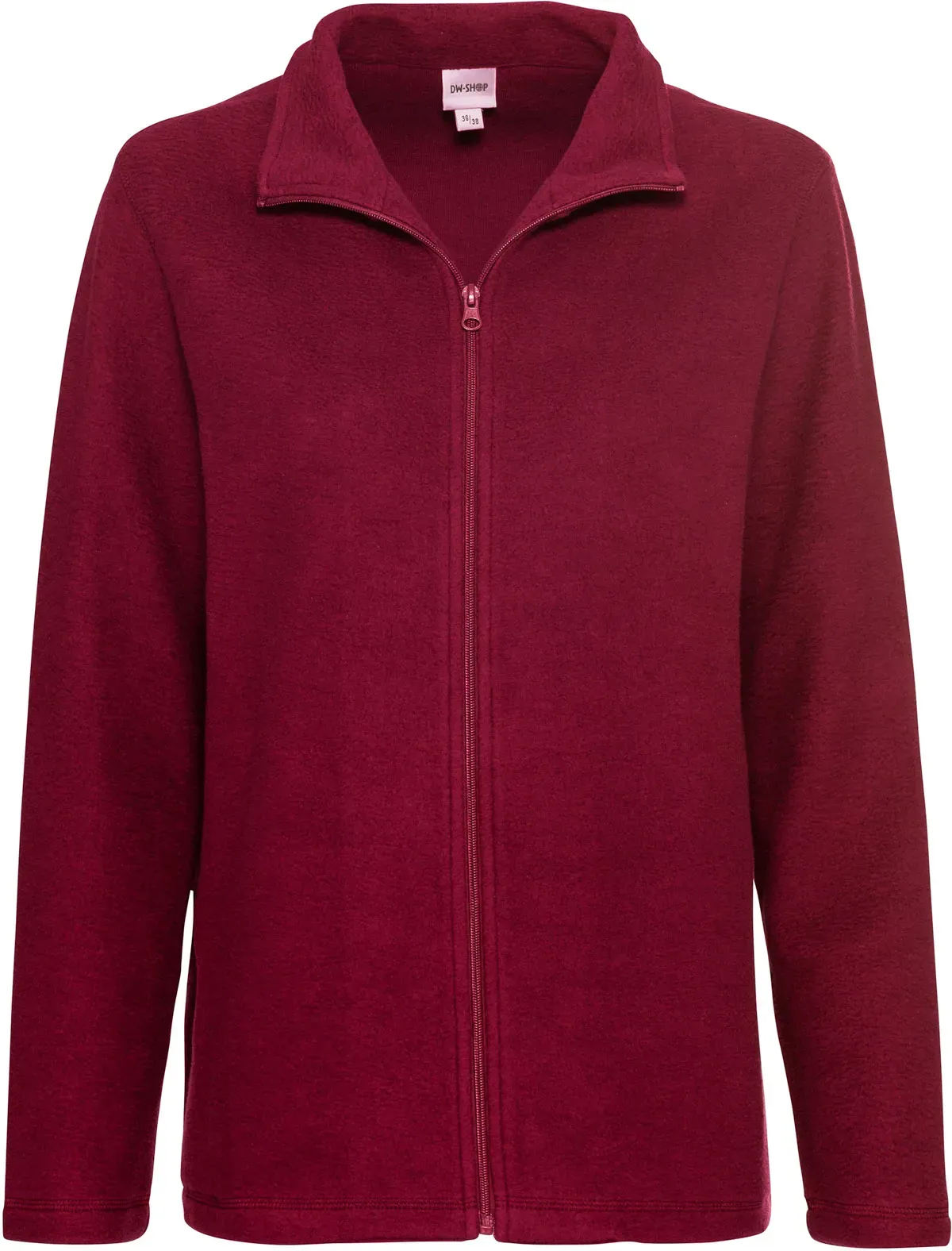 Baumwoll-Fleece-Jacke, rot, 40/42