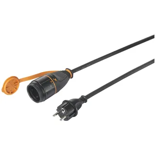 Sygonix SY-5597572 Strom Verlängerungskabel 16 A Schwarz, Orange 10 m H07RN-F 3G 1,5 mm2 verriegelba
