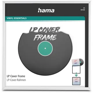 hama gmbh&co. kg HAMA LP-Cover-Rahmen, Aluminium, Weiß, 31,5 x 31,5 cm - weiß