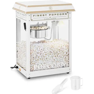 Royal Catering Popcornmaschine 1500 W 5 kg/h golden & weiß