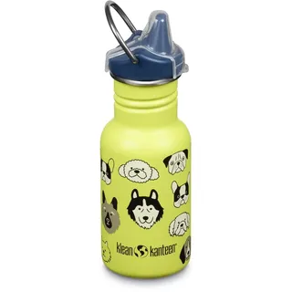 Klean Kanteen Classic Narrow Sippy Cap mit Trinkverschluss aus Edelstahl in der Farbe Grün mit einem Volumen von 355 ml, 1011203
