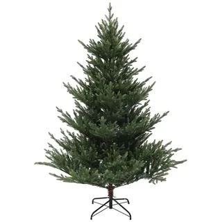 Homcom Künstlicher Weihnachtsbaum, 180 cm Christbaum mit 1046 Spitzen, Stahlständer, schwer entflammbar, für Weihnachten Deko, Indoor, Grün