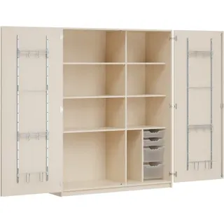 Dreitüriger Musikschrank MOFF 2, mit 4 ErgoTray-Boxen, 4 Einlegeböden