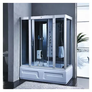 purehaven 2in1 Whirlpool Dampfdusche 150x90 cm Tropenbrause,