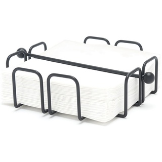 simplywire – Dinnerservietten-/Papierserviettenhalter mit gewichteter Stange – Schwarz