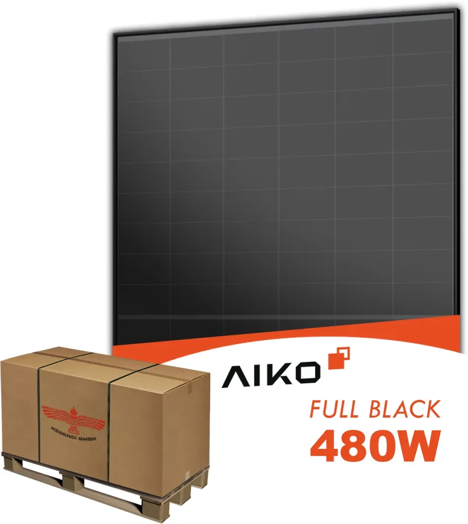 Palettenabnahme AIKO 480W Solarmodul Full Black Glas Glas MCE54Db Neostar 3S+54