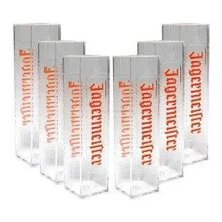 Jägermeister Shotglas Gläser-Set - 6x Shotgläser aus Kunststoff
