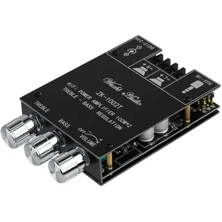 HiFi-Verstärker ZK-1002T Mini Bluetooth5.0 Verstärker Modul 2.0 Kanal Stereo Audio Amplifier Board 200W Digital Endstufe Verstärker Empfänger