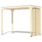 KARIBU Seitenteile für Pavillon »Cubus«, BxH: 136 x 227 cm, braun, Holzart: Fichte