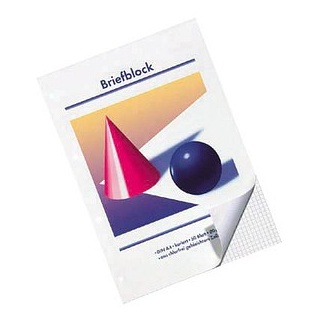 kompatible Ware 10 Briefblöcke Kugel und Kegel gelocht DIN A4 kariert