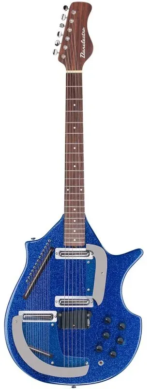 Danelectro Sitar Blue Metal Flake Coral Sitar Reissue