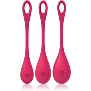 Satisfyer YONI POWER 1 TRAINING Vaginalkegel Red 3 St.