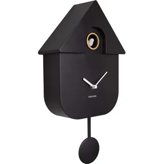Karlsson Kuckucksuhr Modern Cuckoo schwarz | 8,5x21,5x41 cm - Schwarz
