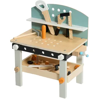 Bayer Chic 2000 Bayer Chic 2000® Werkbank Kinder Holz mit Zubehör – Fördert Kreativität & Feinmotorik – Geschenk für Kinder ab 3 Jahren – Kinderwerkbank, klein