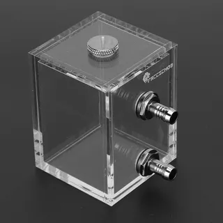 03 Kühlwassertank, transparenter wassergekühlter Acrylbehälter 5 mm Dicke Langlebiger Wassertank, für PC DIY für PC-Kühlung