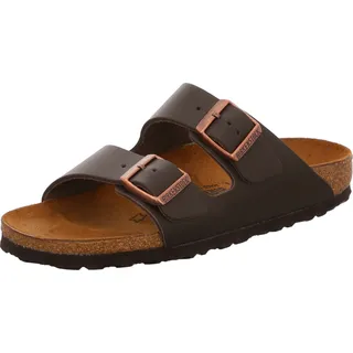 Birkenstock Arizona Naturleder schmal dunkelbraun 36
