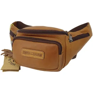 Hill Burry Bauchtasche für Damen Herren Gürteltasche Hüfttasche Outdoor Handytasche Sport Laufgürtel Umhängetasche Geldgürtel für Wandern Fahrrad Reisen (Hill Burry Kollektion Rindsleder braun)