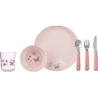 Mepal Kindergeschirr-Set MIO 6-teilig Motiv LITTLE DUTCH Flowers and Butterflies