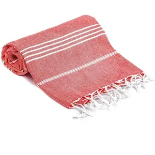 Turquoise Home 2er Pack Pestemal Küchetuch Handtuch 50x90cm Putztuch Rot