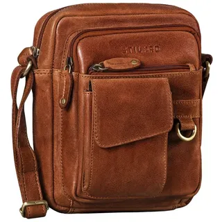 STILORD Schultertasche "Ryan" Crossbody Tasche Herren Leder zum Umhängen Vintage Ledertasche braun