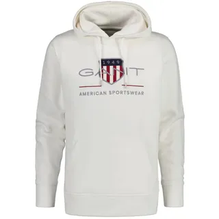 GANT Archive Shield Regular Fit Kapuzenpullover Eggshell S