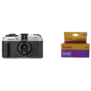 PENTAX 17 + Kodak 6033971 Gold 200 Film (lila/gelb) – 3 Rollen – 24 Belichtungen pro Rolle