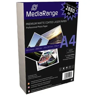 Mediarange Fotopapier 500 (5x 100) Blatt Fotopapier matt DIN A4 120g/m2