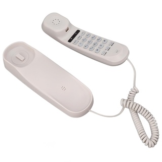 An der Wand Montierbares Telefon, Verstellbares Schnurgebundenes Telefon mit Klarem Klang, An der Wand Montierbares Festnetztelefon für das Büro zu Hause Im Hotel (White)