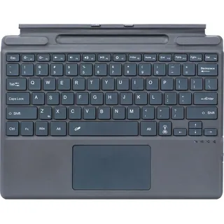 Tragbare kabellose Tastatur, Mit Hintergrundbeleuchtung | lange Akkulaufzeit | ergonomisches Design | abnehmbar, kompatibel mit Surface Pro 8/9/X-T...