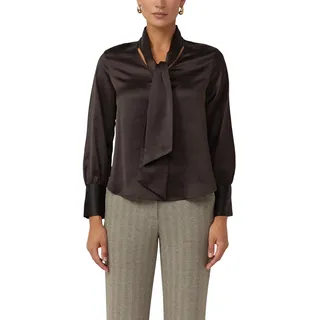 s.Oliver Satin-Bluse mit eleganter Kragen-Schluppe - 46