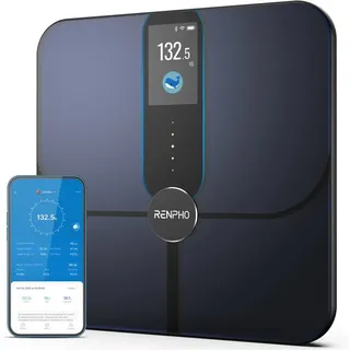 RENPHO Elis Nova WIFI Smart Body Scale A031«, Smarte Analysewaage mit 13 Körpermessungen & 5 Gesundheitszielen schwarz