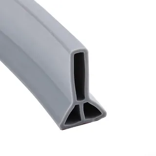 50–300 cm Wasserbarriere, Gummi-Silikon-Duschbarriere, Trocken- und Nass-Trennung, Gummi-Silikon für Badezimmer, Küche (3 cm-Grau 300 cm)