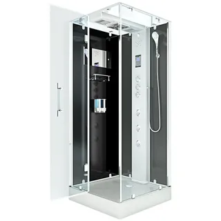 AcquaVapore Dampfdusche Duschtempel Sauna Dusche Duschkabine D38-13L2 90x90 cm ohne 2k Scheiben Versiegelung