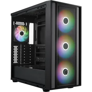 Cooler Master MasterBox MB600 Midi Tower ATX Gehäuse Glasfenster schwarz