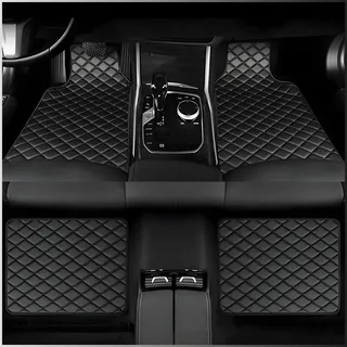 Fussmatten Auto für Citroen C3 2025 2024, PU-Leder Autofussmatten Allwetter wasserdichte rutschfeste - Auto Zubehör Innenraum,B