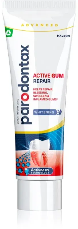 Parodontax Active Gum Repair Whitening Zahnpasta für gesundes Zahnfleisch und eine komplexe Kieferpflege 75 ml