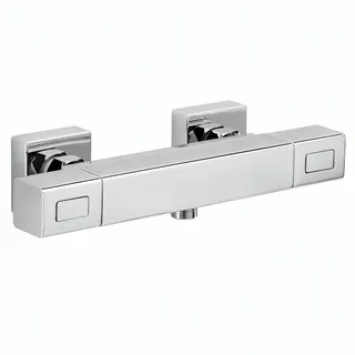 Herzbach LIVING Duschthermostat rund mit Thermostat für 1 Verbraucher Chrom 36.131100.1.01