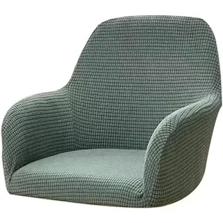 uyeoco Stretch Stuhlbezug Samt 4er Set 2er Set, Stuhlhusse Stuhlüberzug Mit Armlehne Elastische Flanell Stuhlabdeckungen Stuhlhussen Bezug Stuhl Überwurf Schonbezug Bürostuhl (Color : P, Size : 1pcs)