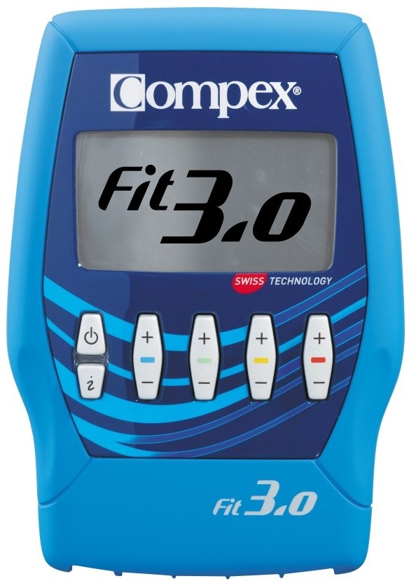 Compex FIT 3.0 EMS Muskelstimulator mit 20 Programmen Blau 